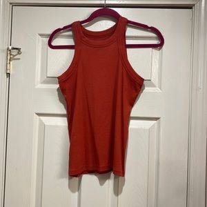 Loft ribbed tank top size M. New w/o tags. Never worn. Color is burnt orange.